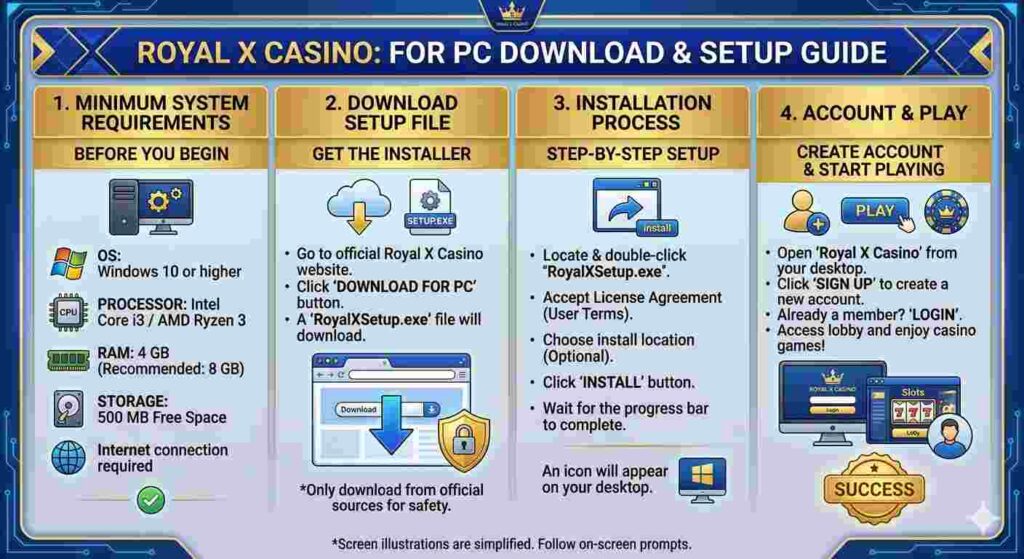 Royal X Casino For PC